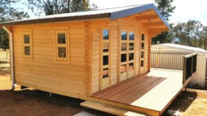 Log cabin as music studio